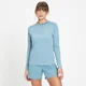 Maglia sportiva a maniche lunghe MP Run Life da donna - Blu/Bianca