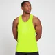 Canotta sportiva a spalline strette con stampa MP da uomo - Giallo lime