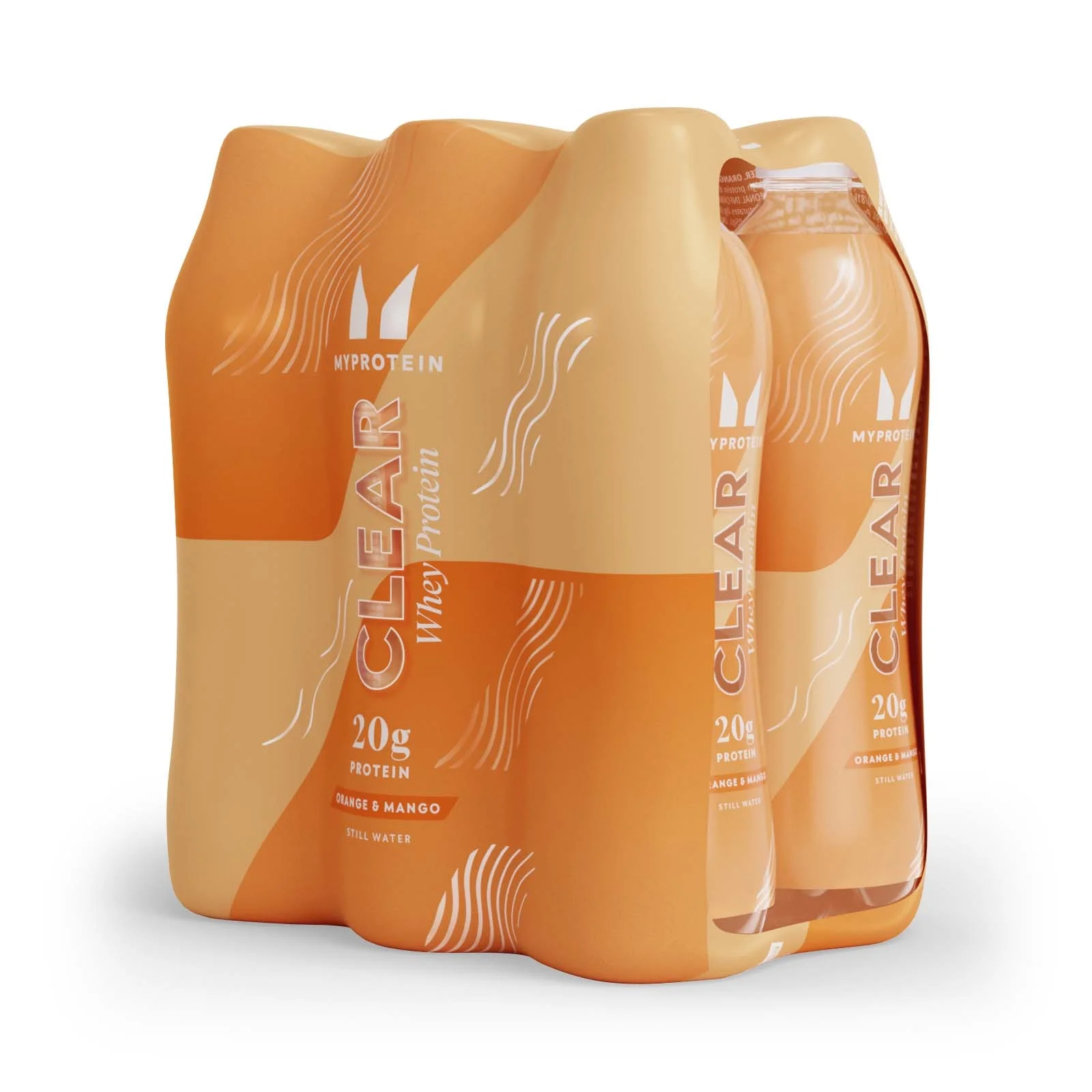 Acqua Proteica – Pronta da Bere (Confezione da 6) - 6 Pack - Arancia e Mango Immagine 1