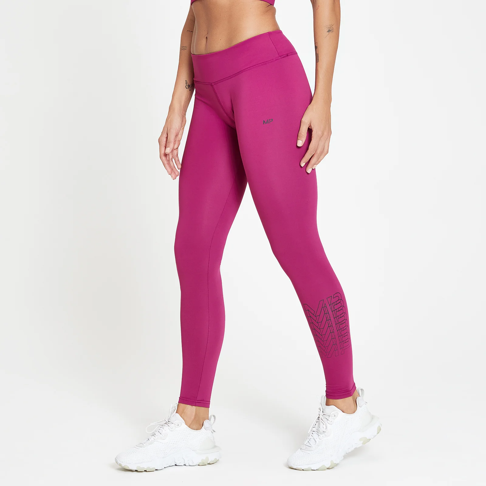Leggings sportivi MP Repeat da donna - Rosa intenso - XXS Immagine 1