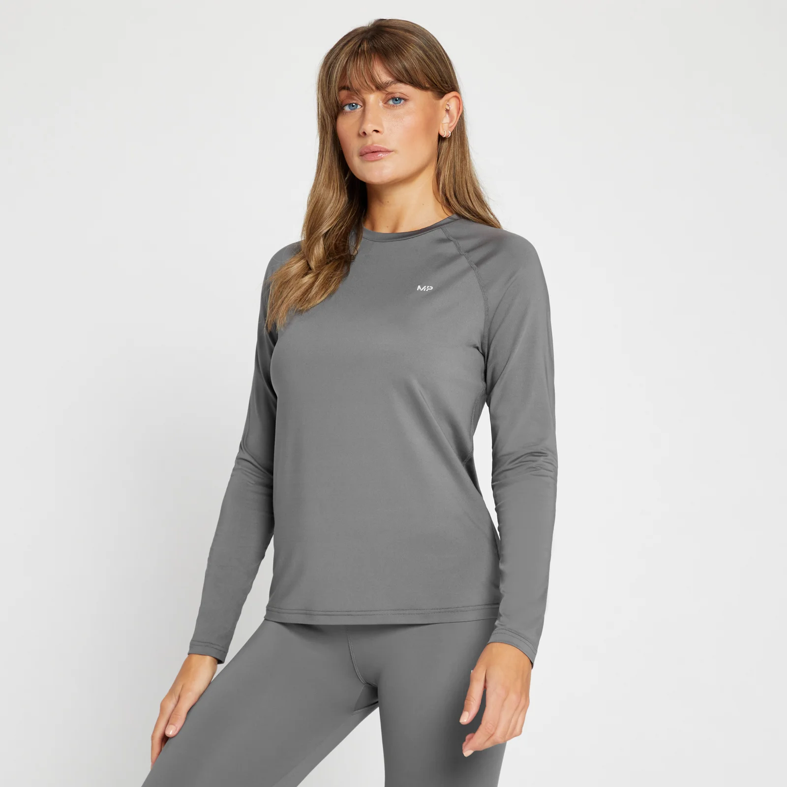 Maglia sportiva a maniche lunghe MP Repeat da donna - Carbone - XXS Immagine 1