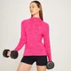 Top sportivo con cerniera 1/4 MP Performance da donna - Magenta mélange