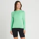 Maglia sportiva a maniche lunghe MP Performance da donna - Verde ghiaccio mélange