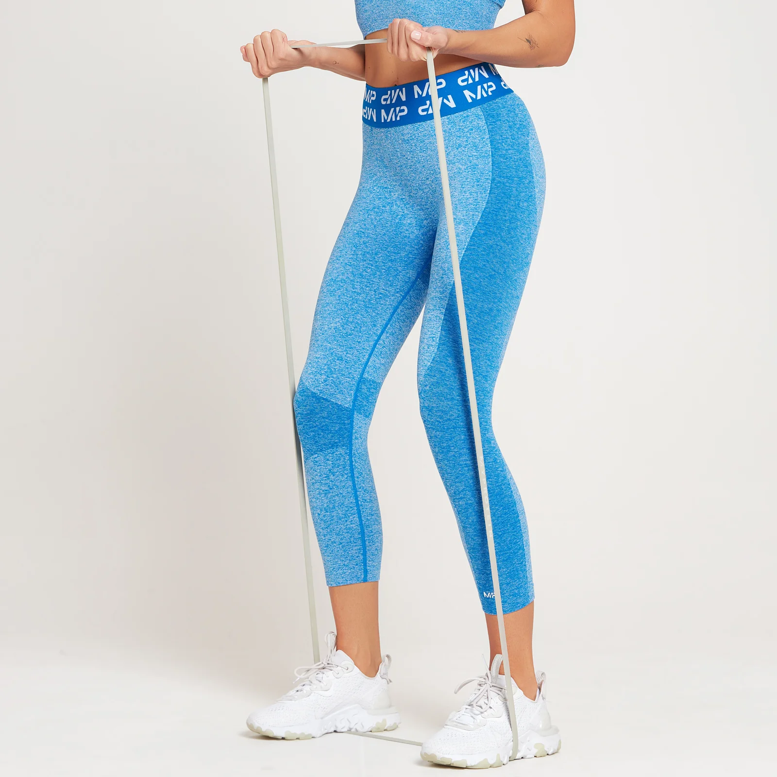 Leggings 3/4 Curve MP da donna - Azzurro intenso - XXS Immagine 1