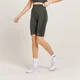 Pantaloncini da ciclismo vita alta Curve MP da donna - Nero carbone mélange
