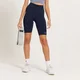 Pantaloncini da ciclismo vita alta Curve MP da donna - Blu scuro mélange