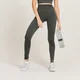 Leggings vita alta Curve MP da donna - Nero carbone mélange