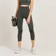 Leggings 3/4 vita alta Curve MP da donna - Nero carbone mélange