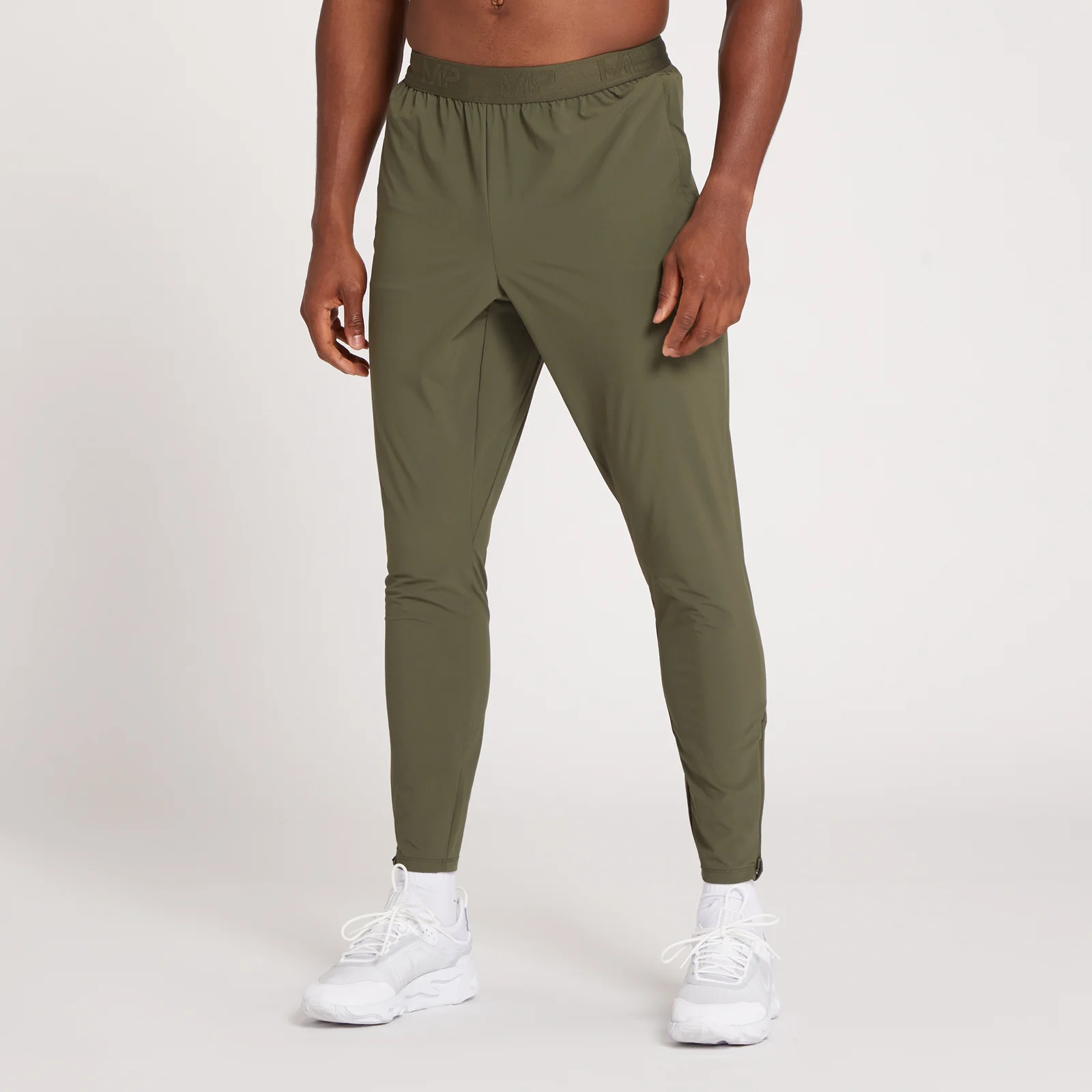 Pantaloni da jogging sportivi slim fit MP Dynamic da uomo - Verde oliva scuro - XXS Immagine 1