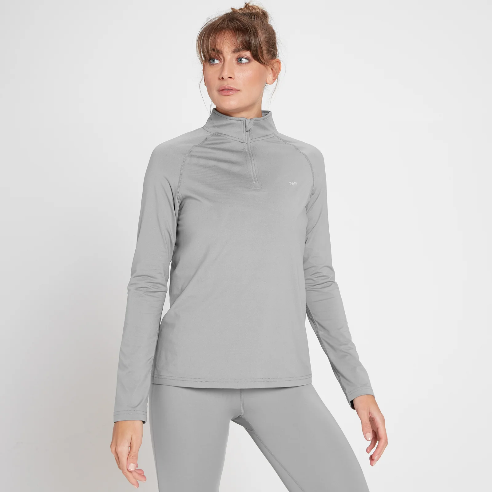 Maglia con cerniera 1/4 MP Velocity da donna - Grigio tempesta - XXS Immagine 1