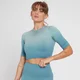 Crop top MP Velocity Ultra Seamless da donna - Stone Blue