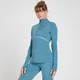 Top con cerniera 1/4 MP Velocity Ultra da donna - Stone blue