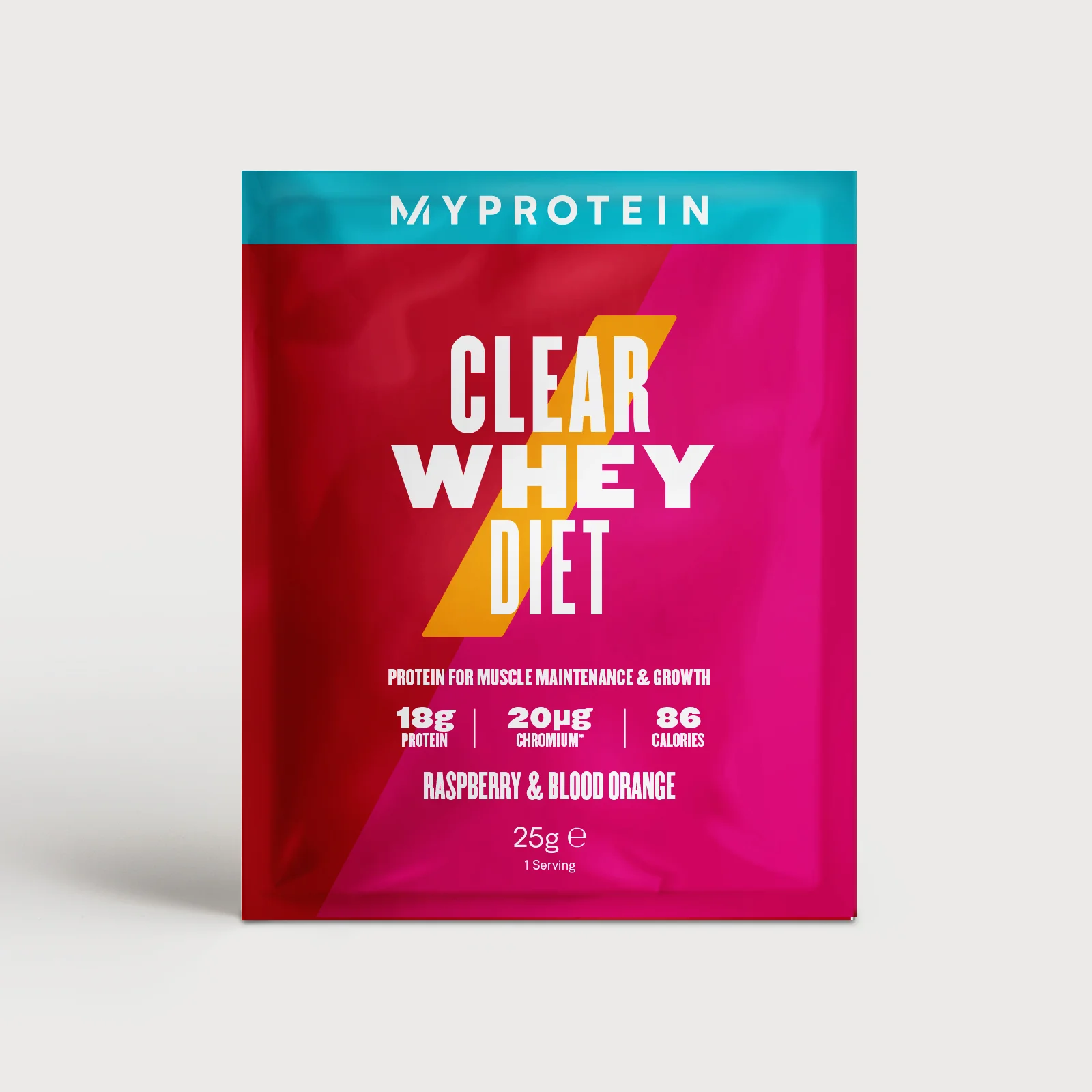 Myprotein Clear Diet Whey (Sample) - 25g - Raspberry & Blood Orange Immagine 1