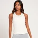 Canotta a costine MP da donna - Ecru