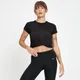T-Shirt corta con design arricciato sul davanti MP Composure da donna - Nera