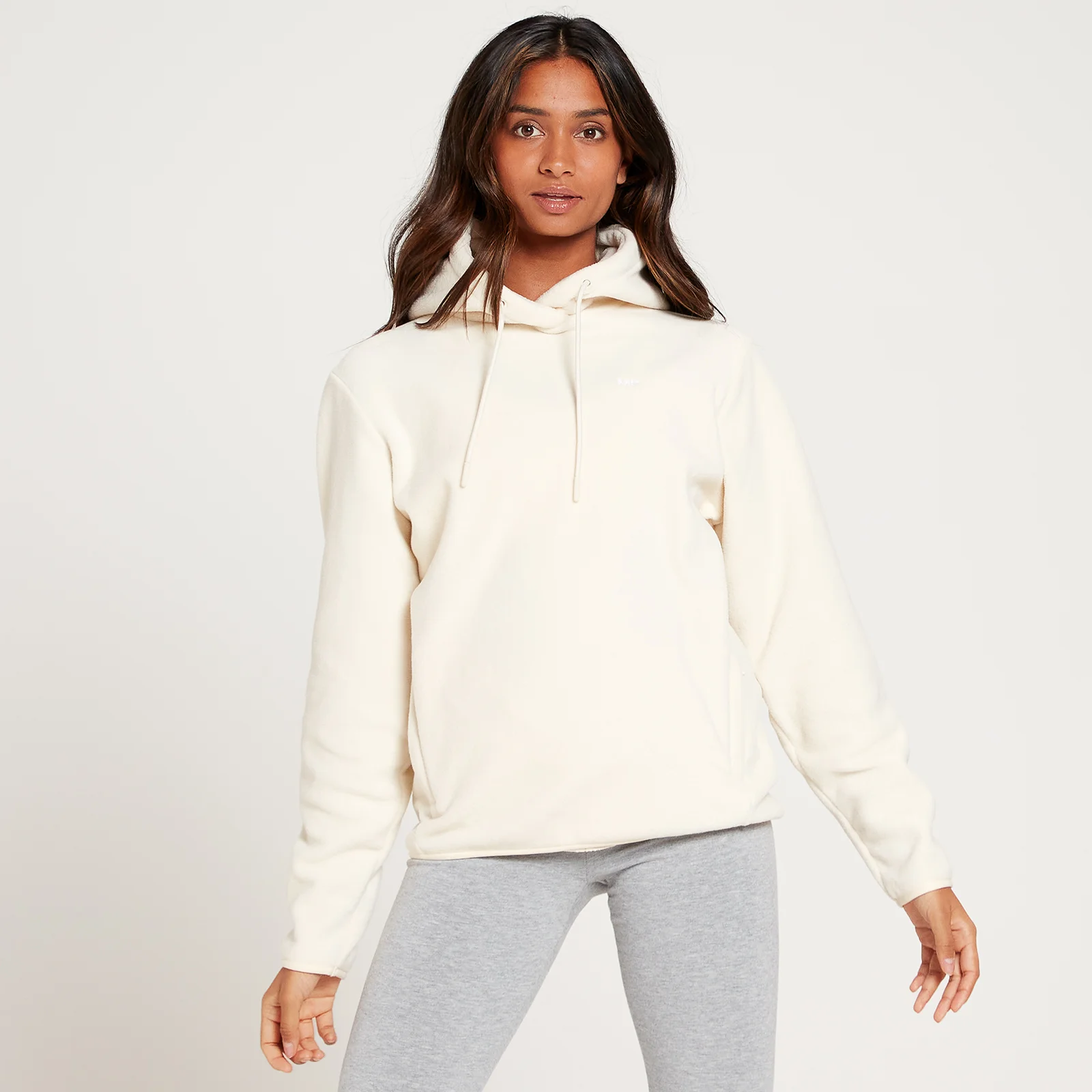 Felpa con cappuccio in pile MP Essentials da donna - Ecru - XXS Immagine 1