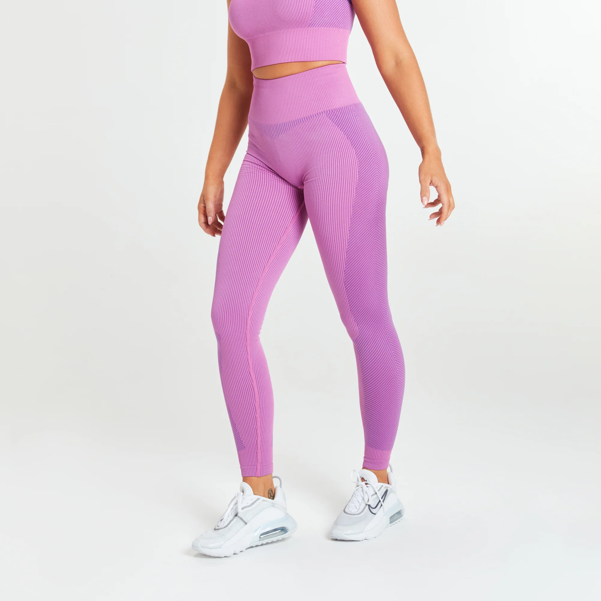 Leggings senza cuciture a coste MP x Sinhead - Rosa - XXS Immagine 1