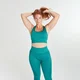 Reggiseno sportivo senza cuciture a coste MP x Siobhan - Verde