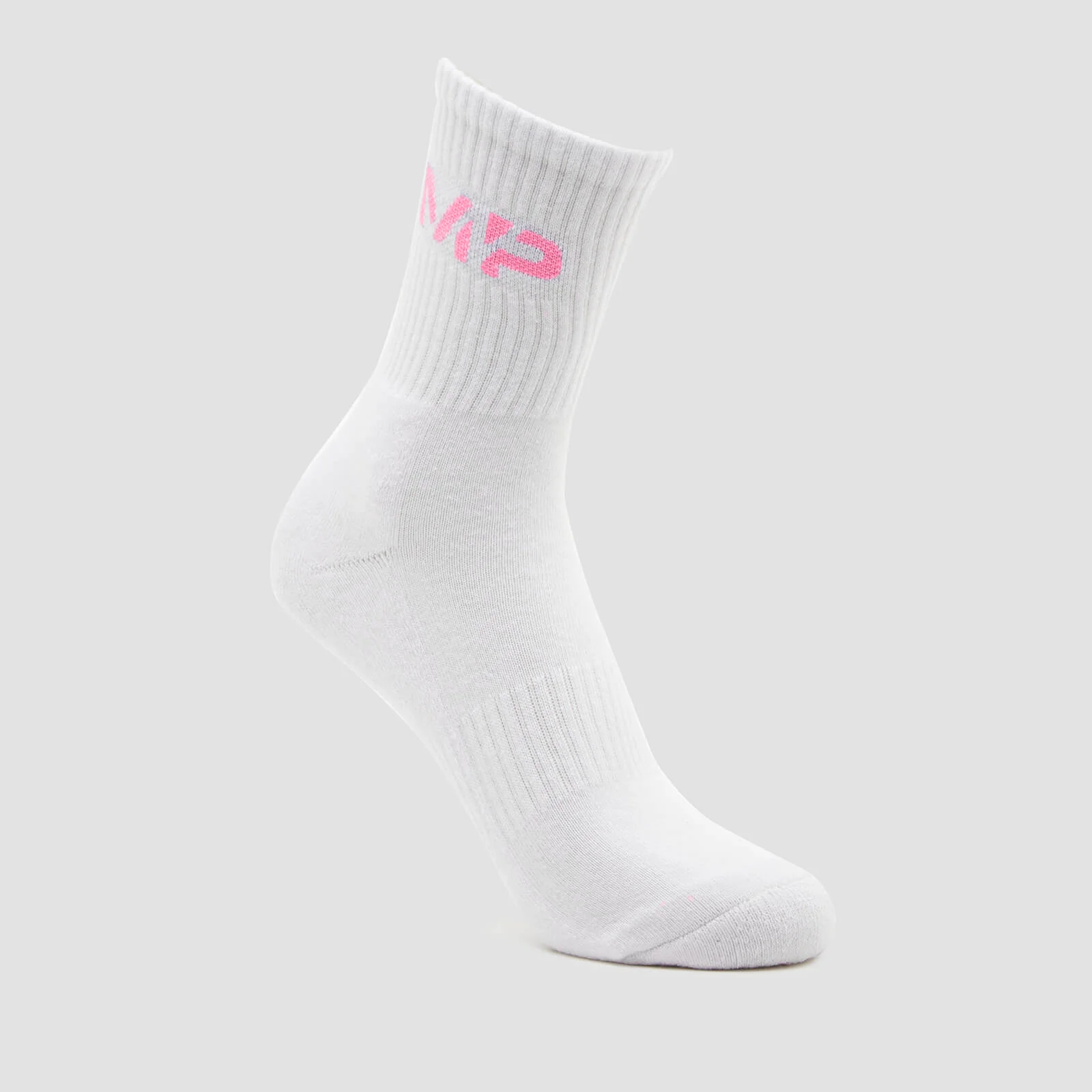 MP Essential Crew Socks Unisex - White/Candy Floss - UK 2-5 Immagine 1