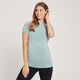 T-shirt a maniche corte premaman senza cuciture MP da donna - Azzurro ghiaccio