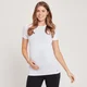 T-shirt a maniche corte premaman senza cuciture MP da donna - Bianca