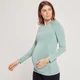 Maglia a maniche lunghe premaman senza cuciture MP da donna - Azzurro ghiaccio