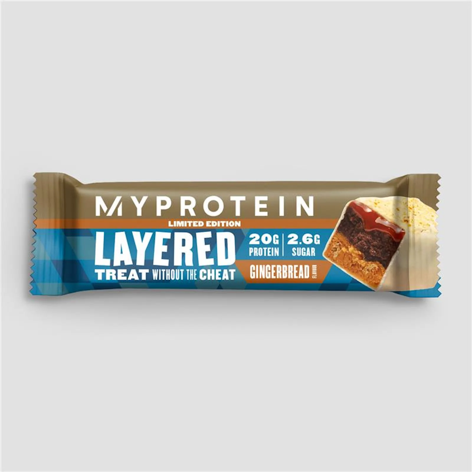 Myprotein Layered Bar (Sample) - 60g - Gingerbread Immagine 1