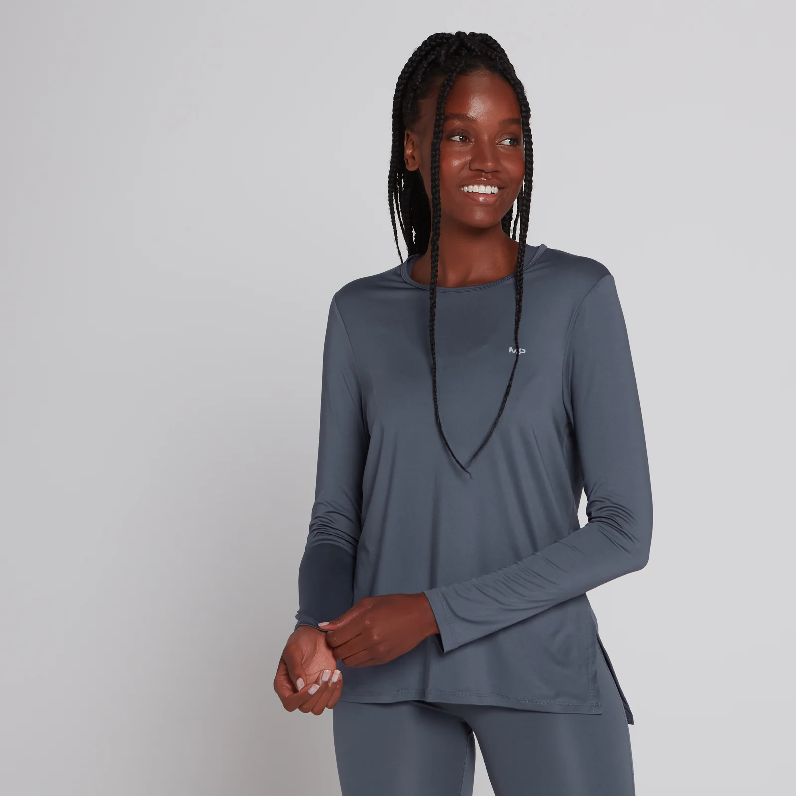 Maglia a maniche lunghe MP Velocity da donna - Shadow Blue - XXS Immagine 1