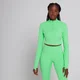 Maglia corta con cerniera 1/4 MP Power Ultra da donna - Spring Bud