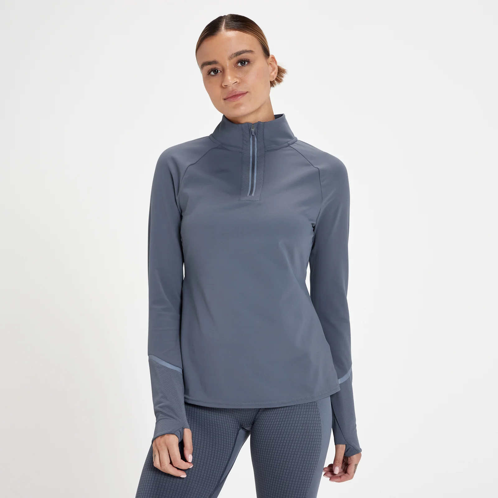 Maglia catarifrangente con cerniera 1/4 MP Velocity Ultra da donna - Shadow Blue - XXS Immagine 1