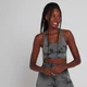 Reggiseno sportivo senza cuciture MP Shape Ultra da donna - Nero tie dye