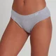 Slip bikini in cotone MP da donna - Grigio mélange