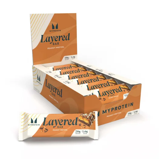 Barretta proteica a 6 strati - 12 x 60g - Chocolate Peanut Pretzel