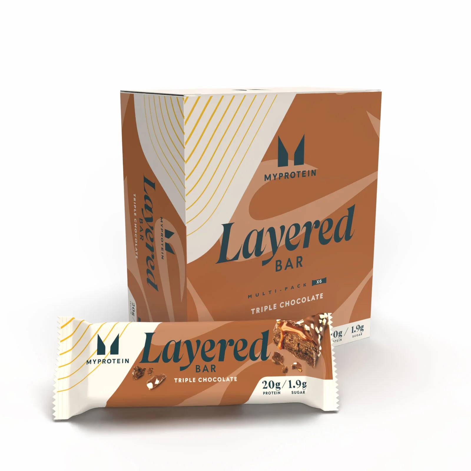 Barretta proteica a 6 strati - 6 x 60g - Triple Chocolate Fudge Immagine 1