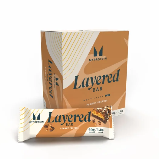 Barretta proteica a 6 strati - 6 x 60g - Chocolate Peanut Pretzel