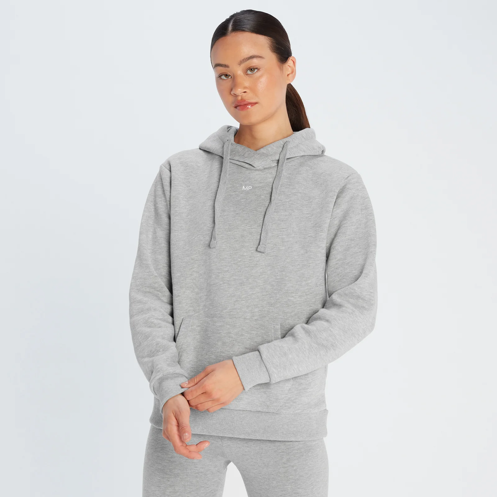 Felpa con cappuccio e tasca frontale MP Essentials da donna - Grey Marl - XXS Immagine 1