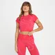 Crop top MP Tempo Wave senza cuciture da donna - Rouge Red