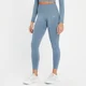 Leggings senza cuciture 7/8 MP Shape da donna - Pebble Blue