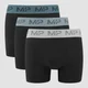 Boxer con cintura colorata MP da uomo (confezione da 3) - Nero/Smoke Blue/Pebble Blue/Grigio scuro