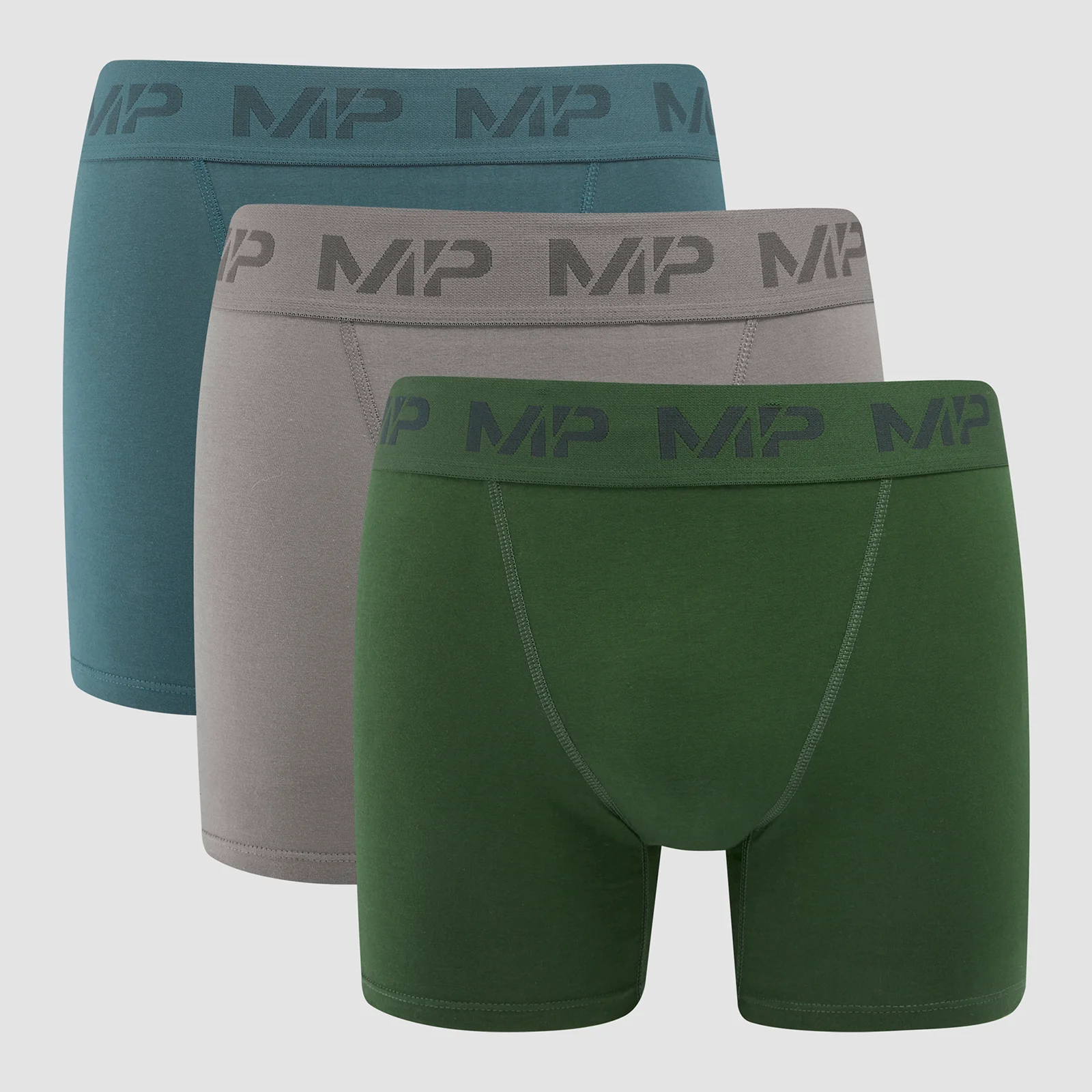 Boxer MP da uomo (confezione da 3) - Carbone/Smoke Blue/Verde scuro - XXS Immagine 1