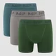 Boxer MP da uomo (confezione da 3) - Carbone/Smoke Blue/Verde scuro