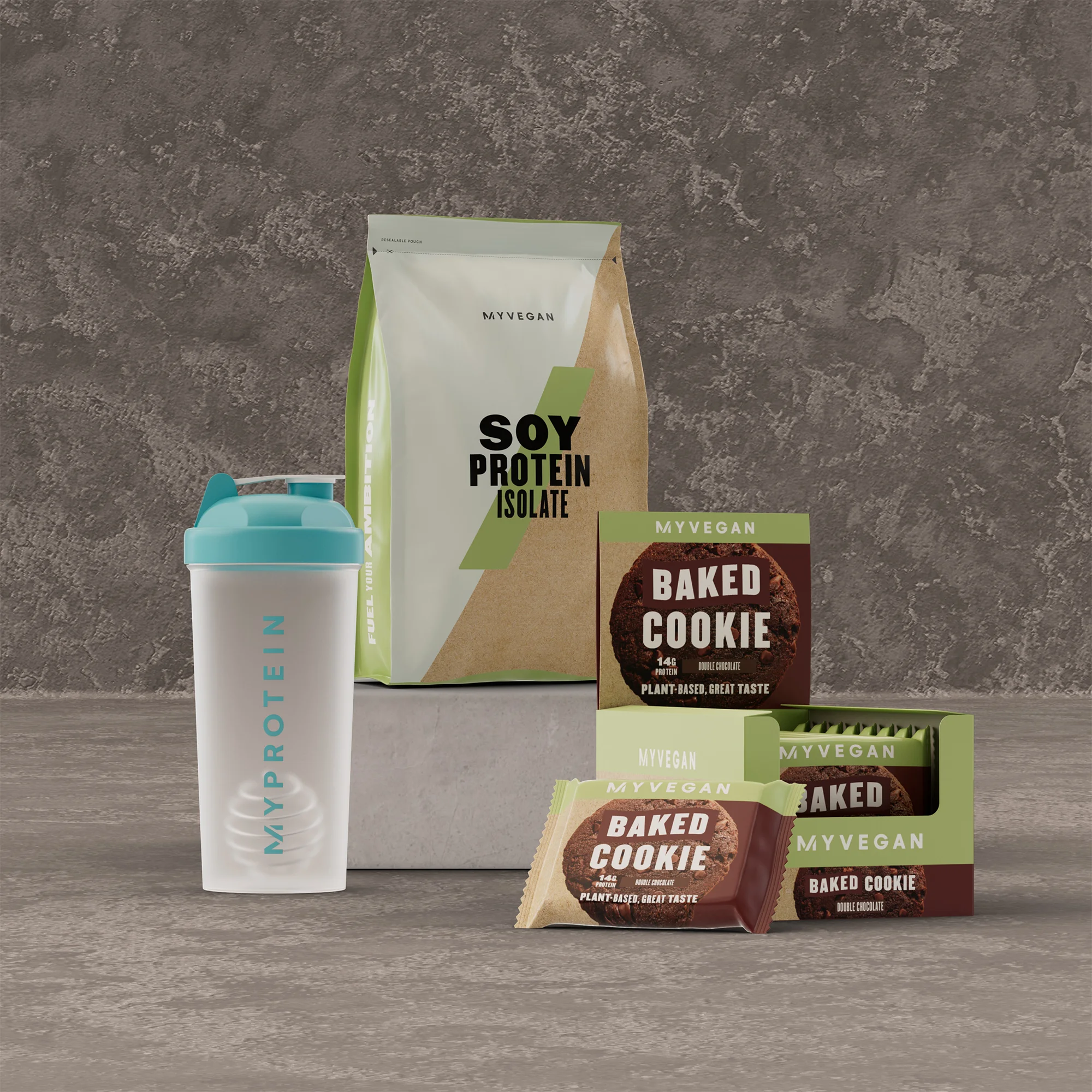 Confezione base Vegan Protein - Double Chocolate - Salted Caramel Immagine 1