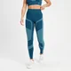 Leggings senza cuciture MP Impact Scrunch da donna - Verde petrolio