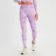 Leggings senza cuciture MP Shape da donna - Viola tie-dye