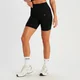 Pantaloncini a costine senza cuciture MP Tempo da donna - Neri