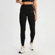 Leggings a costine senza cuciture MP Tempo da donna - Neri