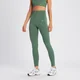 Leggings a costine senza cuciture MP Tempo da donna - Verde pino chiaro