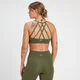 Reggiseno sportivo con spalline regolabili MP Adapt - Verde oliva