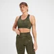 Reggiseno sportivo senza cuciture texturizzato MP Adapt - Verde oliva