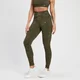 Leggings senza cuciture texturizzati MP Adapt da donna - Verde oliva